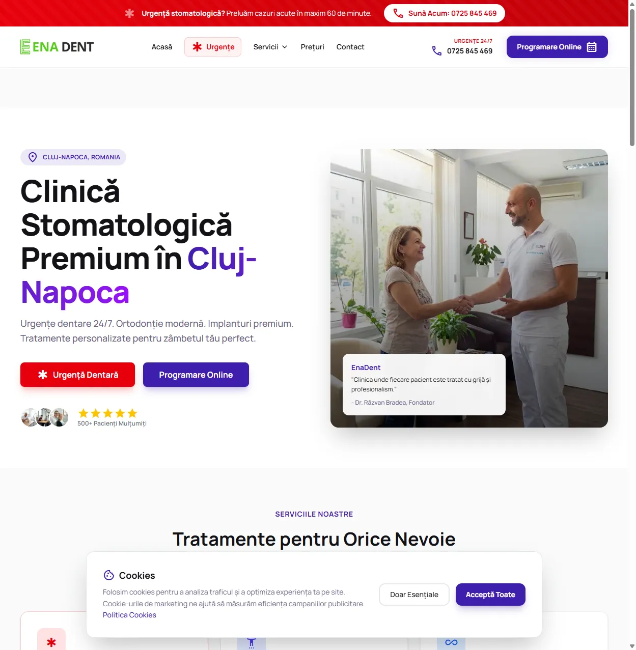 EnaDent Cluj — proiect Marketoros